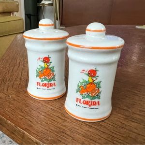 WDW Orange Bird vintage salt and pepper shakers